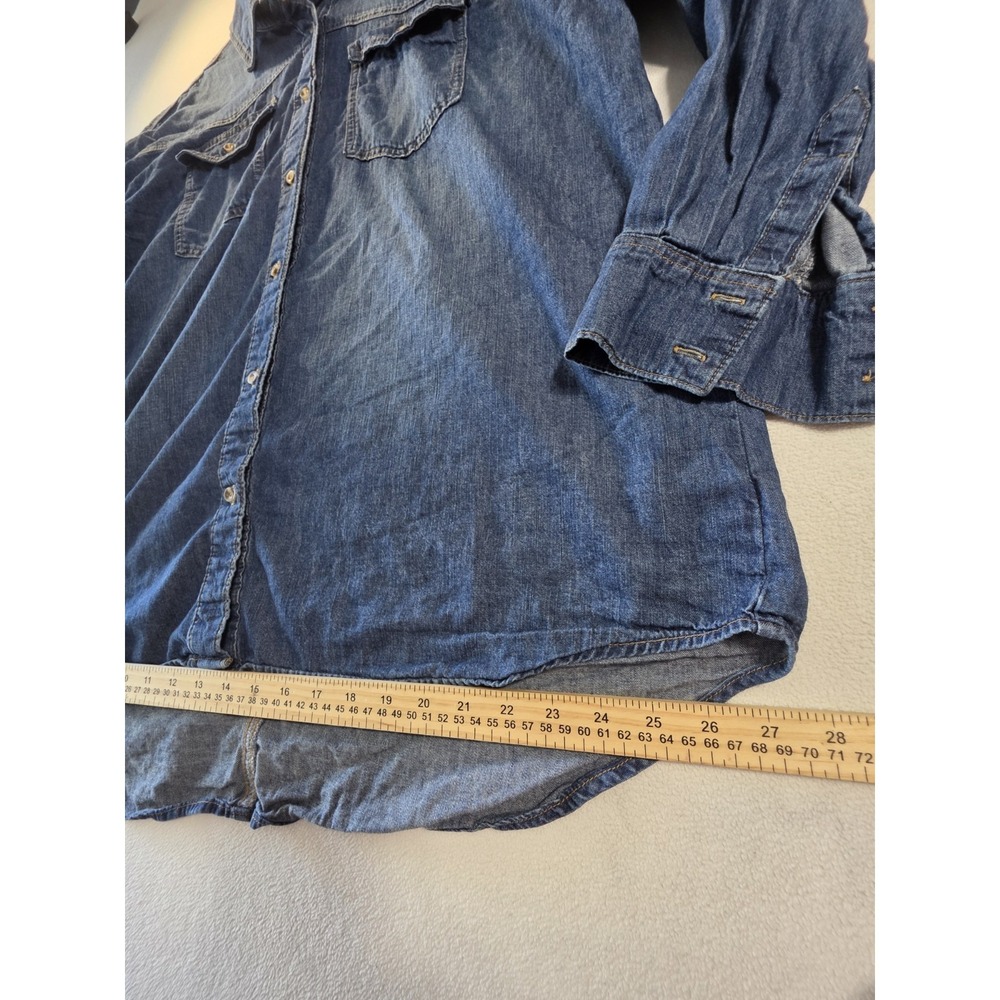 Sofia Jeans by Sofia Vergara Denim Shirt Women's XXL 20 Chambray Button Front - Picture 13 of 16